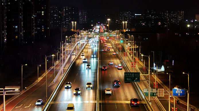 东二环(裕华路-南二环)提升改造工程夜景